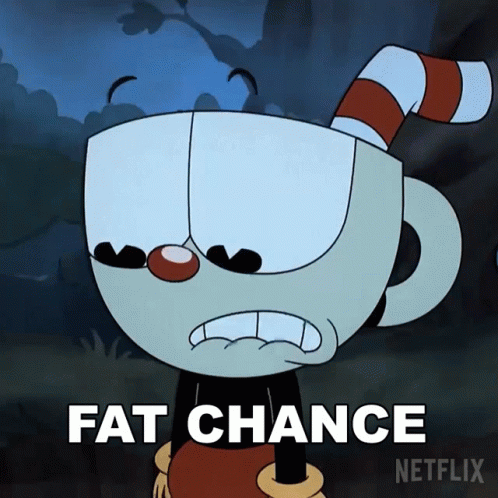 Fat Chance Cuphead GIF - Fat Chance Cuphead The Cuphead Show GIFs