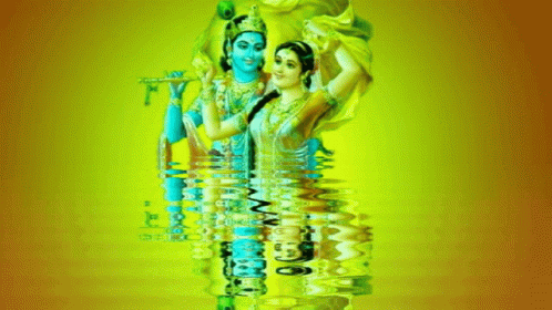 Lord Krishna Changing Colors GIF - Lord Krishna Changing Colors Reflection GIFs