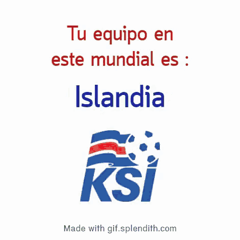 a poster that says ' tu equipo en este mundial es argentina '