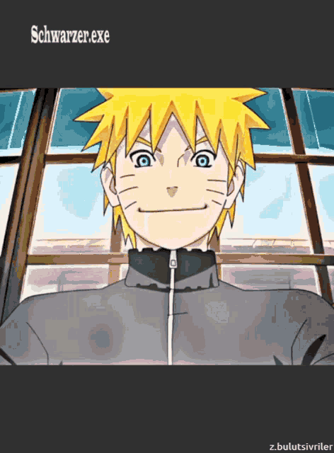 a cartoon of a boy with yellow hair and the words schwarzer.exe below him