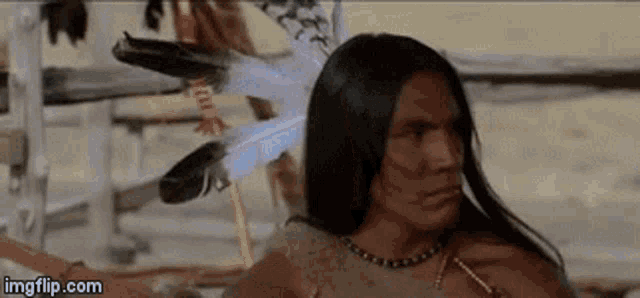 Dances With Wolves Nope GIF - Dances With Wolves Nope Tatanka GIFs