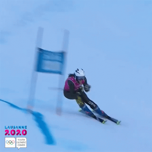 Finish Line Youth Olympic Games GIF - Finish Line Youth Olympic Games Alpine Skiing GIFs