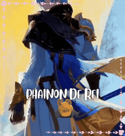 a picture of a person with the name phainon de rei on it