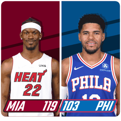 Miami Heat (119) Vs. Philadelphia 76ers (103) Post Game GIF - Nba Basketball Nba 2021 GIFs