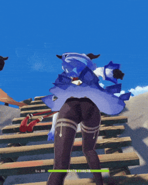 a video game character has a lv.80 score