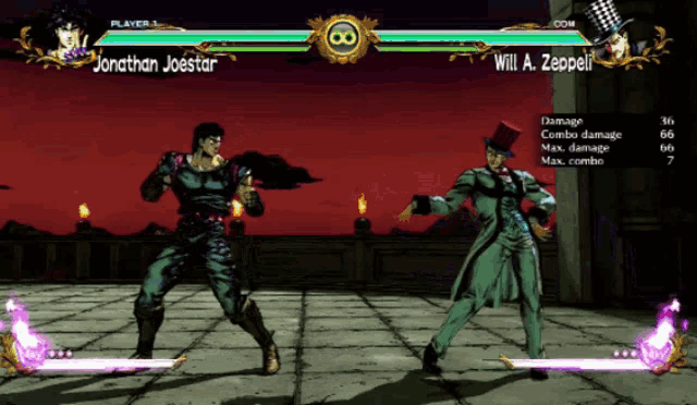 a video game with jonathan joestar and will a. zeppelin