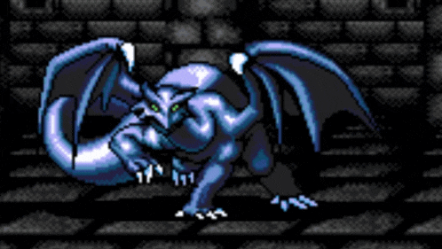 a black and white pixel art of a dragon