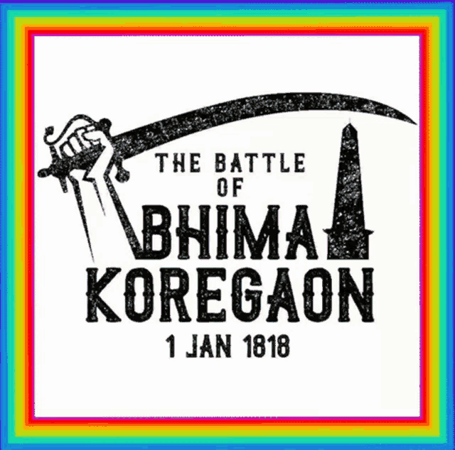 a poster for the battle of bhima koregaon on january 1st 1818