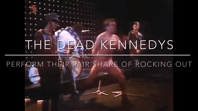 the dead kennedys perform their fair share of rocking out in a video