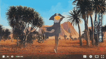a video on youtube shows a man standing in the middle of a desert