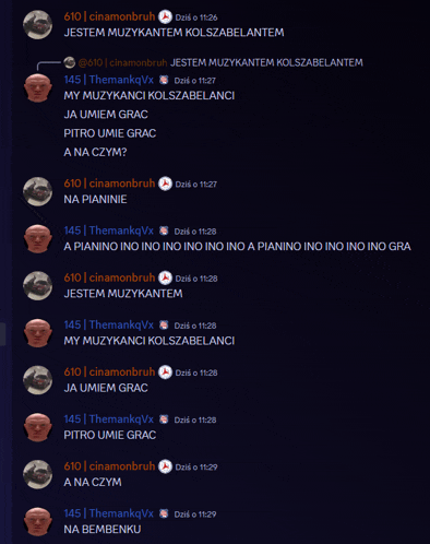 a screenshot of a conversation between 610 and themankqvx