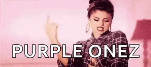Purple Onez Selena Gomez GIF - Purple Onez Selena Gomez GIFs