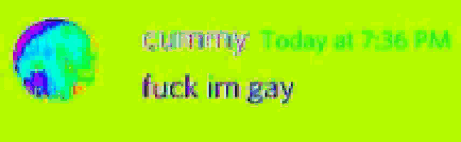 a green background with the words cummy today at 7:36 pm