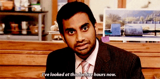 a man in a suit and tie says " i 've looked at this for five hours now "