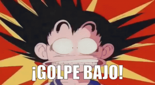 A Goku Le Dan Un Golpe Bajo GIF - Golpe Bajo Dolor Me Dolio GIFs