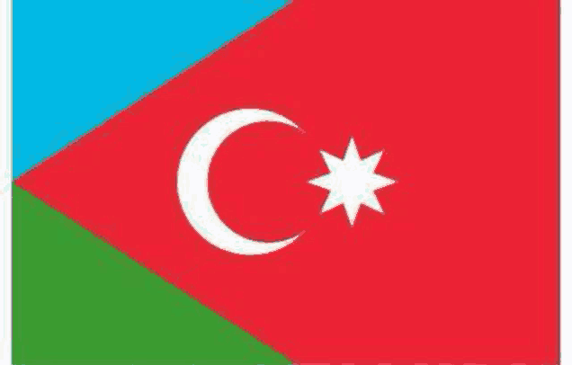 the flag of azerbaijan has a white crescent moon and a white star on it .