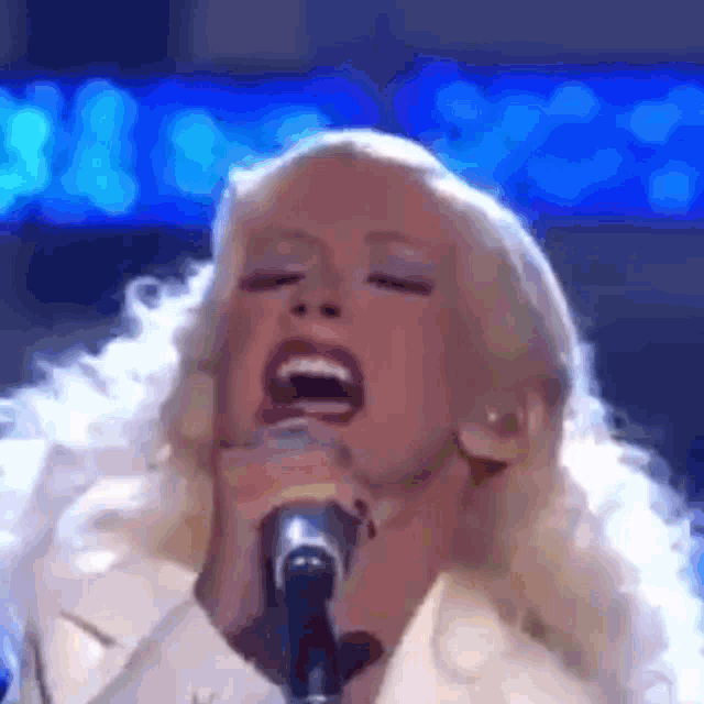 Christina Aguilera Explosion GIF - Christina Aguilera Explosion Sing GIFs