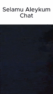 a black background with the words selamu aleykum chat written on it .