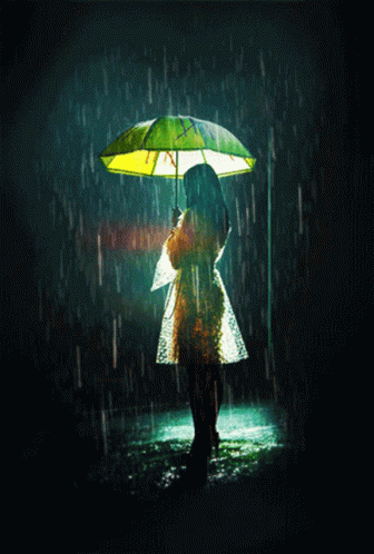 Raining Umbrella GIF - Raining Umbrella Girl GIFs