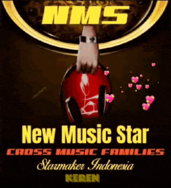 a poster for new music star cross music families starmaker indonesia