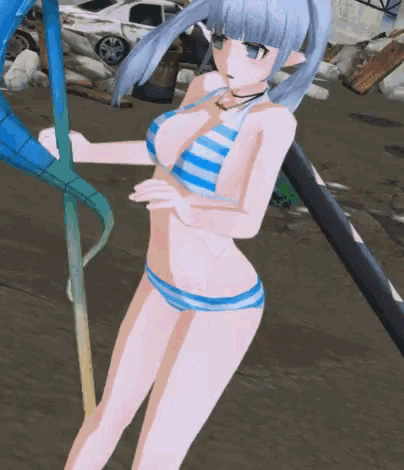 Closers Swimsuit GIF - Closers Swimsuit Look Up GIFs