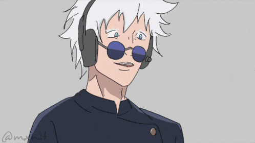 a drawing of a man with white hair and red hair