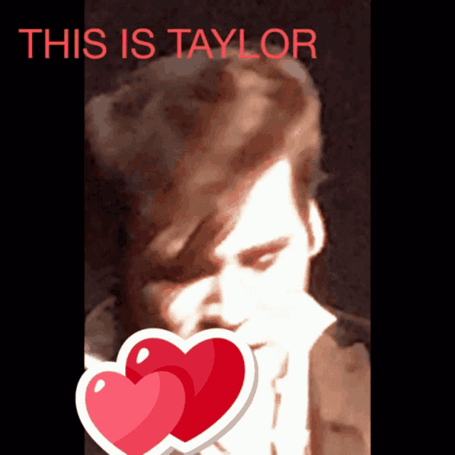 a picture of a man with the words " this is taylor " on the top