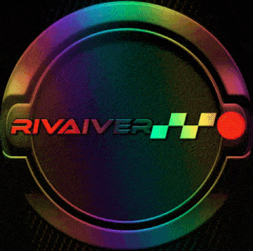 a rainbow colored circle with the word rivaler on it