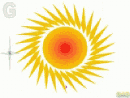 a picture of a sun with the words good morni and od da