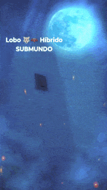 a picture of a full moon with the words lobo hibrido submundo above it