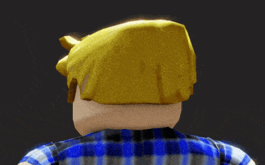 a close up of a roblox character smiling