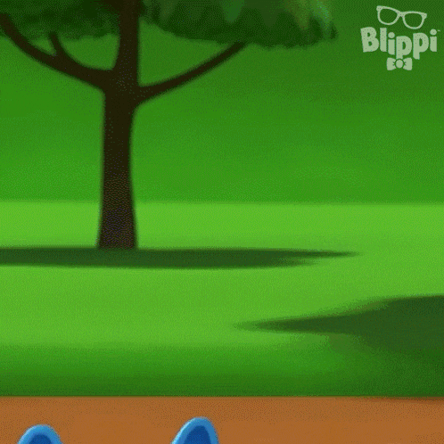 a blue ball with a dog face on it and the words bippi on the bottom