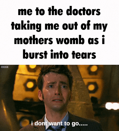 a doctor is crying while talking to the doctors about taking me out of my mothers womb