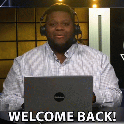 Welcome Back Good To See You GIF - Welcome Back Good To See You Thanks For Coming Back GIFs