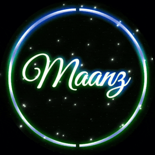 the word mainz is glowing in a circle
