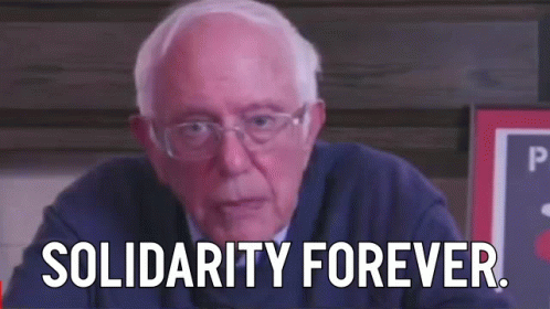 Bernie Sanders Solidarity GIF - Bernie Sanders Solidarity Solidarity Forever GIFs