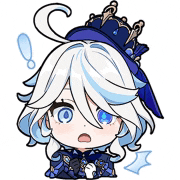 a cartoon character with white hair and blue eyes is wearing a blue hat and a bow tie .