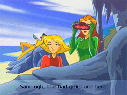 Totally Spies Sam GIF - Totally Spies Sam Ugh The Bad Guys Are Here GIFs