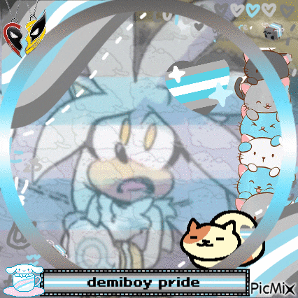 a picture of a cartoon character with the words demiboy pride in the corner