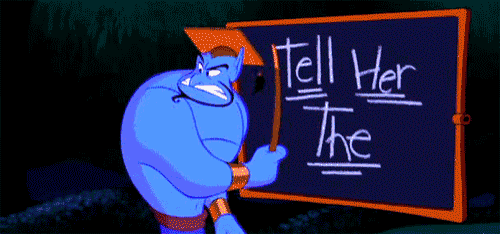 a cartoon character holding a sign with the word truth on it