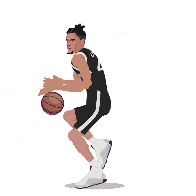 a basketball player with the name jalen green on the front