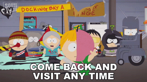 Come Back And Visit Any Time Mysterion GIF - Come Back And Visit Any Time Mysterion Kenny Mccormick GIFs