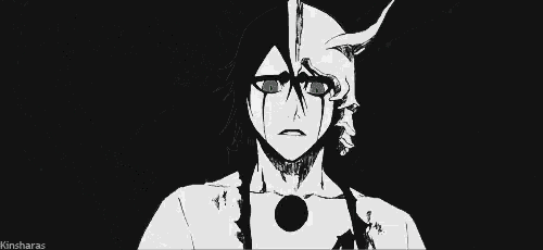 a black and white drawing of a man 's face with a very angry expression .