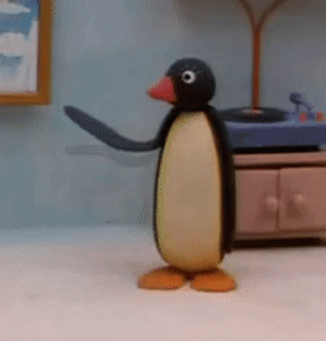Pingu Stand Up GIF - Pingu Stand Up Alzati GIFs
