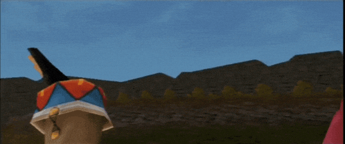 a video game character is giving a high five