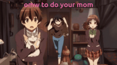 Omw To Do Your Mom Tower Of Babel Gaming GIF - Omw To Do Your Mom Tower Of Babel Gaming Chuunibyou GIFs