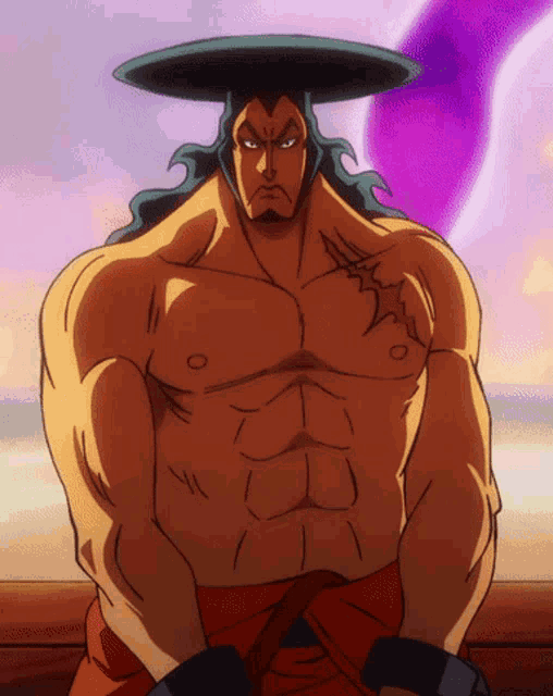 a cartoon character with a hat on his head