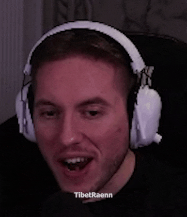 a man wearing headphones has the name tibetraenn on the bottom right