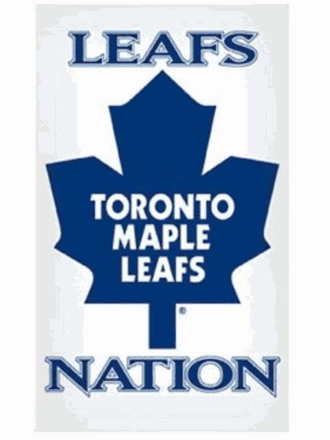 a poster for the toronto maple leafs with a hockey puck