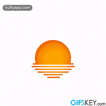 an orange sun with the words " good morning " on it